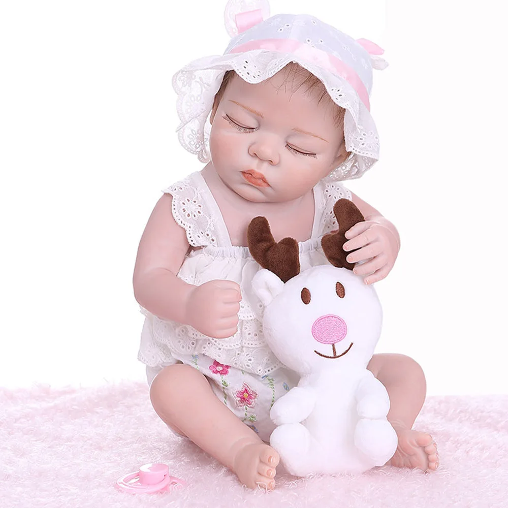 48CM bebe reborn realistic premie baby doll hand detailed painting ture looking full body silicone Anatomically Correct | Игрушки и