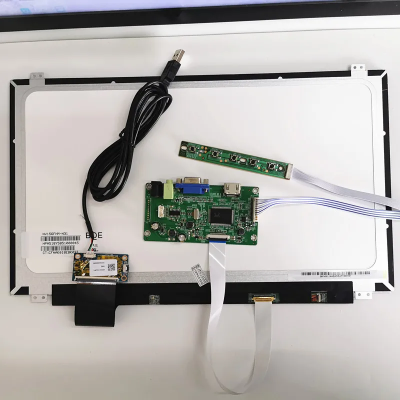 ЖК-экран Raspberry Pi3 15 6 дюйма емкостный сенсорный модуль х1080 для Linux/android /win7 8 10 plug and play