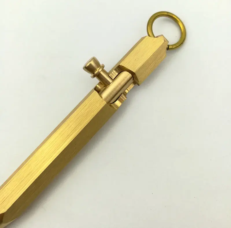 Латунь Медь Металл Мини Болт действие гелевая ручка Брелоки Подвеска мужские