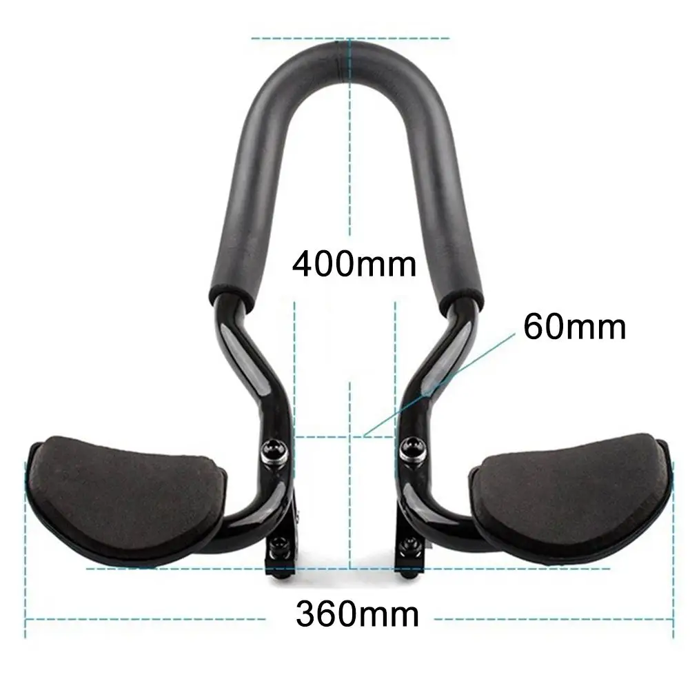 

Bike TT Handlebar Bicycle Aluminum Alloy Relax Armrest Handlebar with Mounting Bracket for Mountain Bikes Road Bikes