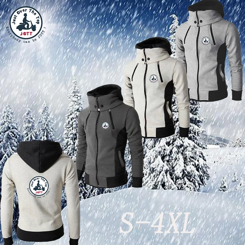 

Толстовка мужская с логотипом Jott, брендовая уличная одежда, однотонная кофта с капюшоном, свитшот, худи, зима 2021