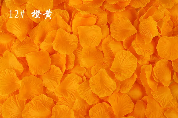 BacklakeGirls100pcs/пакет, 5*5 см Моделирование искусственных цветов лепестки розы украшения свадебные комната для бракосочетаний прекрасная роза - Цвет: 100 pieces Color 12