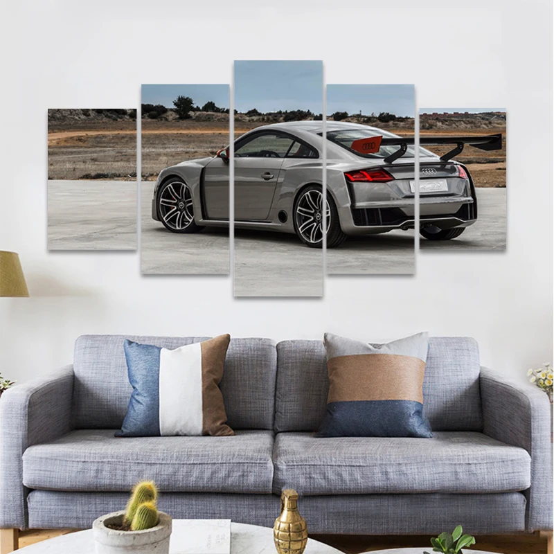 

Audis TT RS 5pcs canvas performance modern fashion home decoration canvas painting living room printing