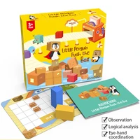 baby toys penguin push box board games logical thinking game boy iq training toy kid early montessori education toys gifts