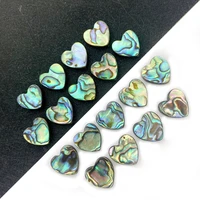 2pcsbag heart shaped abalone shell bead natural material jewelry making diy necklace earrings pendant supplies designer charm