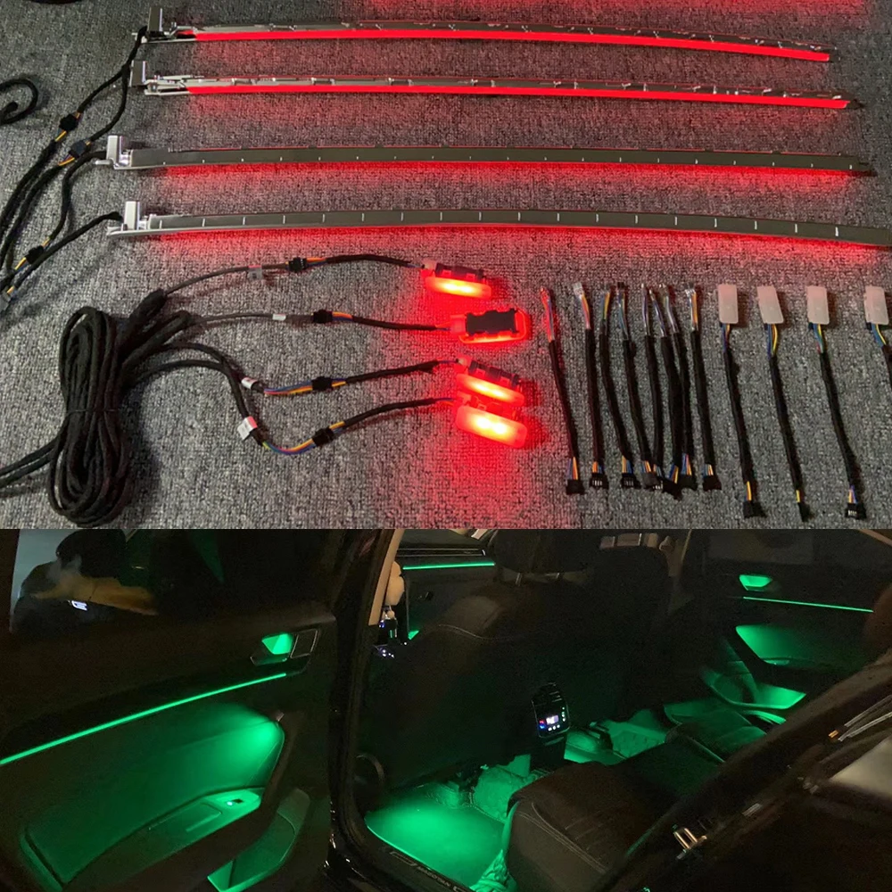 

For VW-Passat B8 multi-color ambient light whole car light LED source 30-color breathing mode upgrade neon RGB Plug and Play