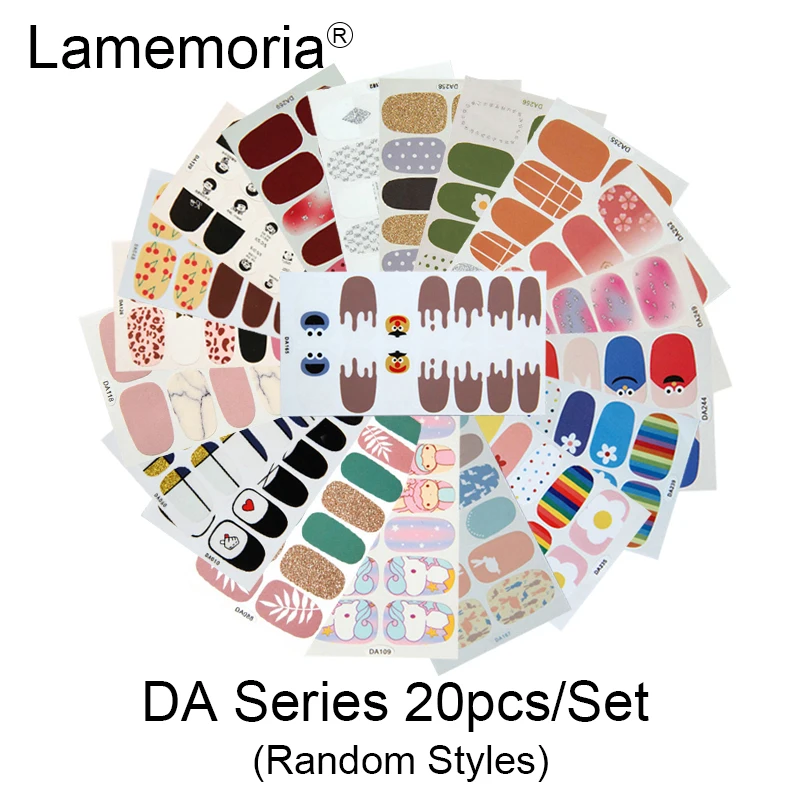 Полностью закрывающие ленты для дизайна ногтей полоски украшения с наклейки-лак