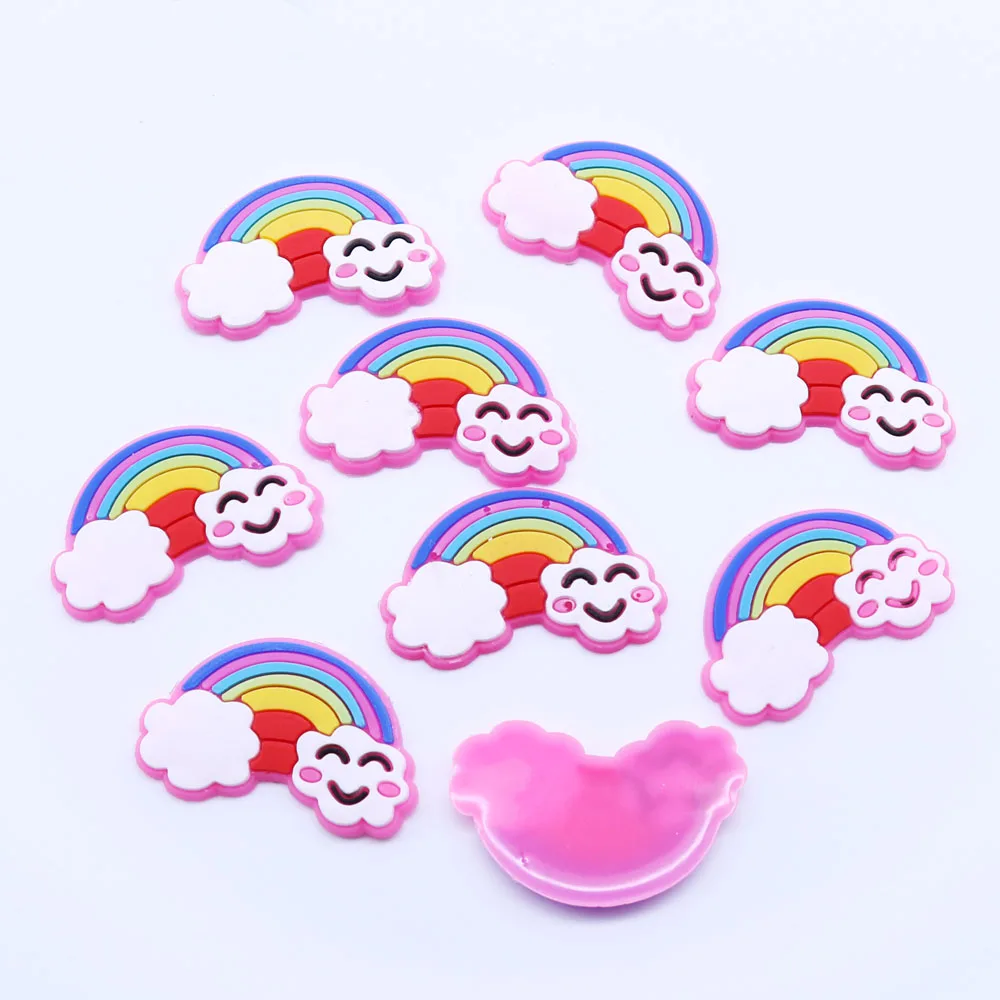 20 ПВХ серии радуги наклейки на холодильник Рюкзак украшения мобильного телефона