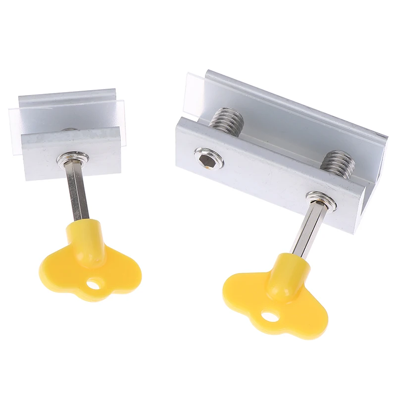 

Door window lock restrictor aluminum kid security window limit safety keylock