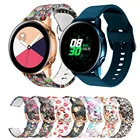 Ремешок силиконовый спортивный для наручных часов, 20 мм, для Samsung Galaxy Watch Active 12 4044 мм Galaxy 42 ммAmazfit Bip Lite