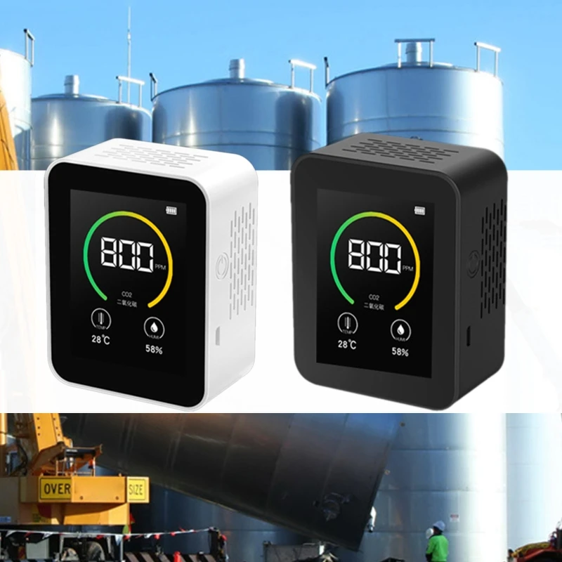 

CO2 Monitor Air Quality Tester Gas Analyzer Detector with Temperature Humidity