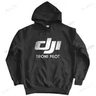 Модные брендовые зимние толстовки DJI Spark DJI Drone Phantom 4 Pilot мужская теплая куртка на молнии с капюшоном брендовая мужская Осенняя Толстовка