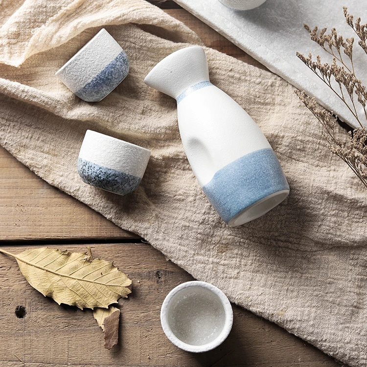 

Практичные керамические плоские фляжки, набор японского сакэ, модные плоские фляжки, роскошные портативные пэткасы, оригинальный набор пос...