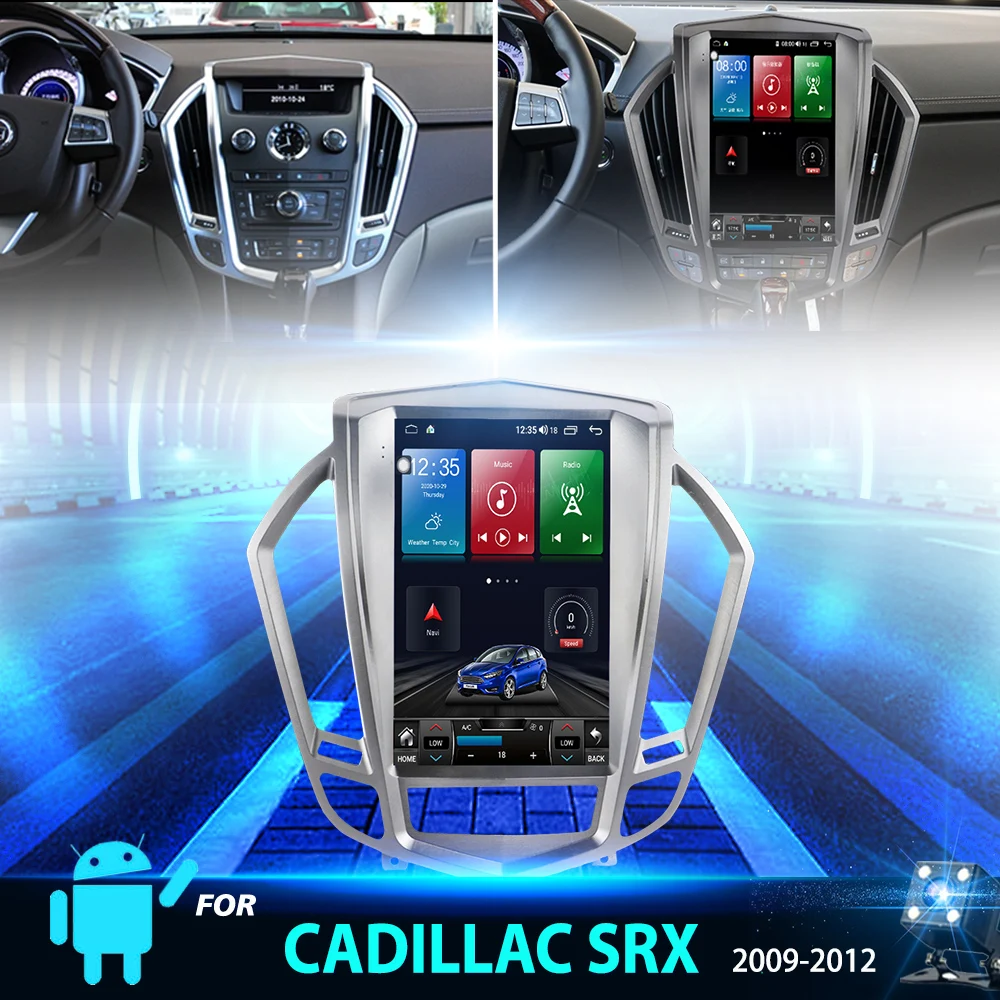 

Автомобильный радиоприемник с сенсорным экраном Android10 для Cadillac SRX 2009-2012, стереоприемник с GPS, головное устройство, автомобильный мультимедий...