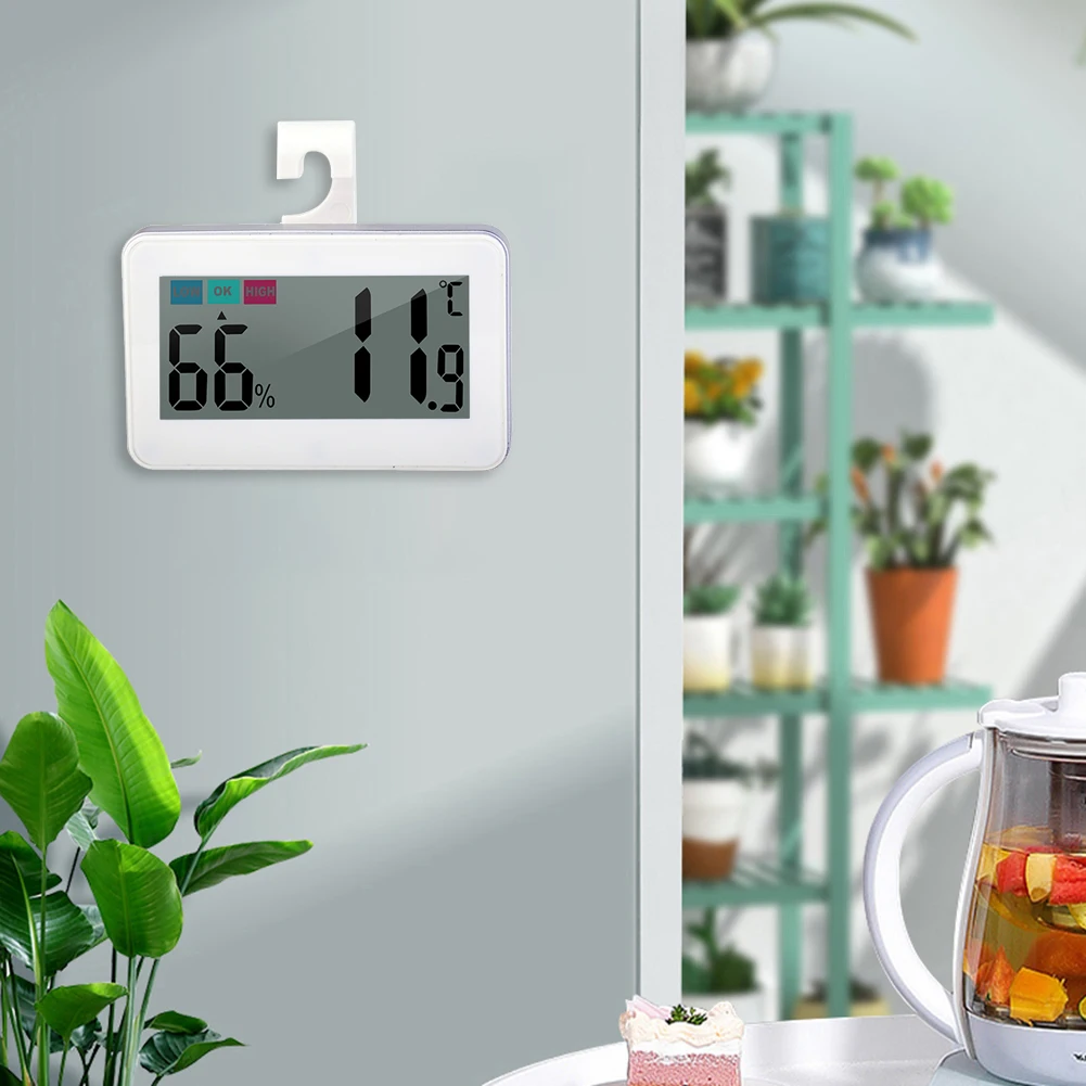 Convenient Temperature Sensor Humidity Meter Colorful Hygrometer Thermometer LCD Screen Baby Room | Дом и сад