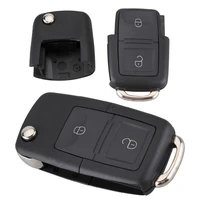 black 2 buttons smart remote car key fob case shell replacement no chip for volkswagen b5
