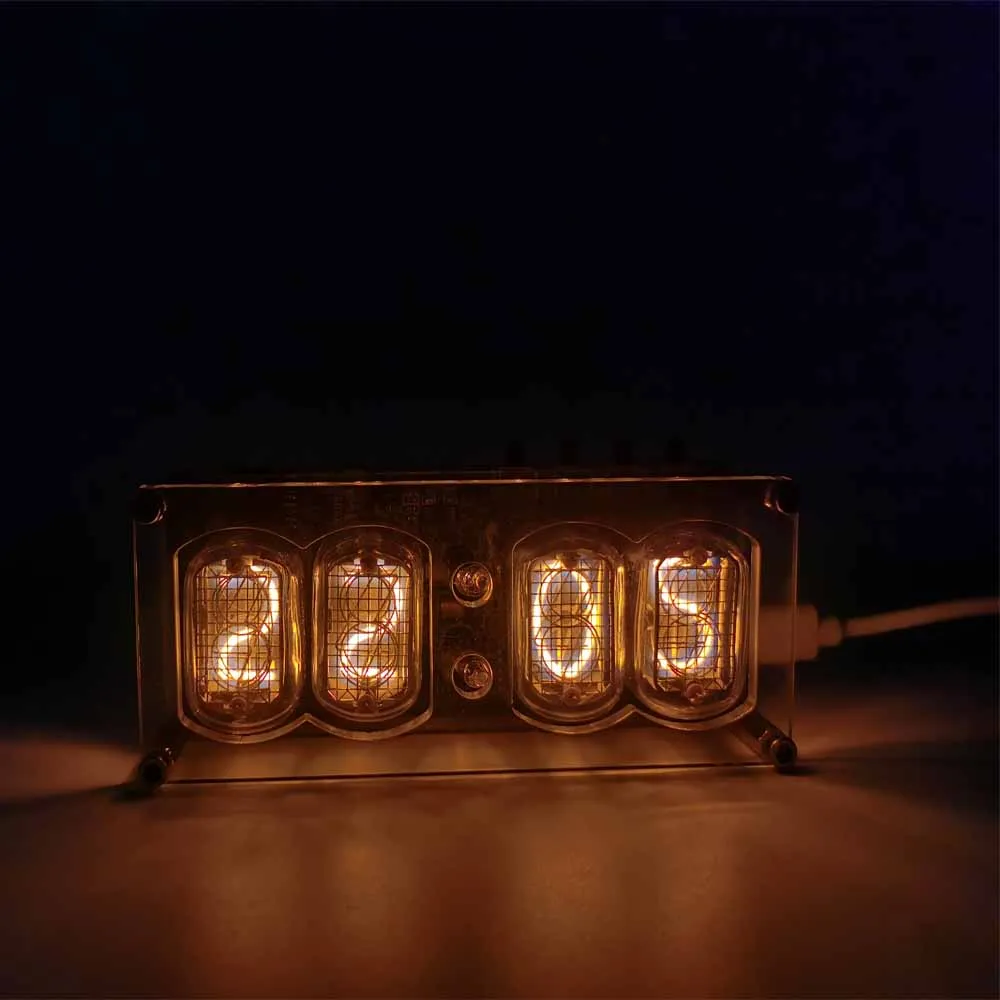 IN-12 glow bell desktop clock DIY former Soviet tube clock colorful lights creative birthday gift