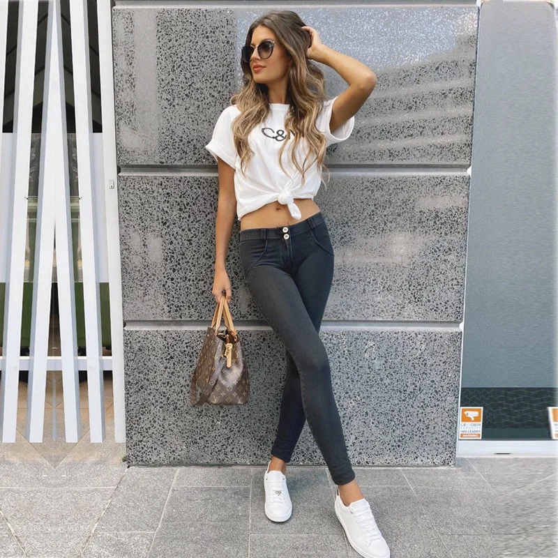 

Hot Sale 2021 INS network red European and American new naked yoga pants women's cowboy hip fitness trousers dance pants