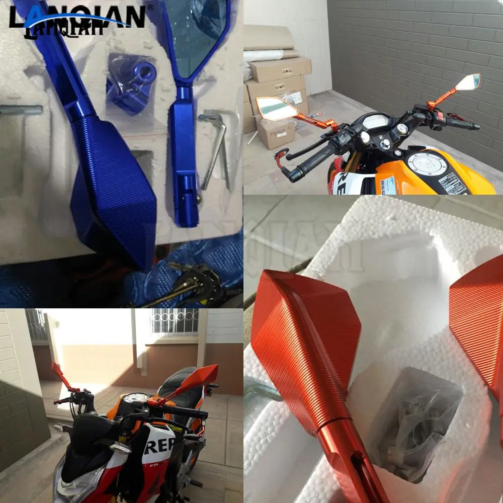 Распродажа Мотоциклетные аксессуары боковое зеркало алюминиевые зеркала