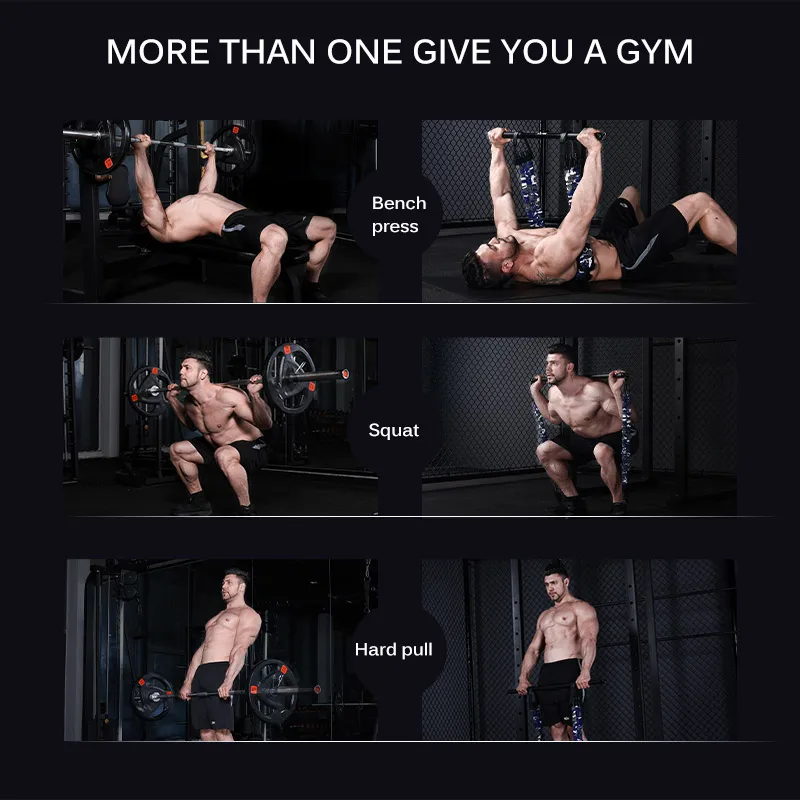 

2021Resistance Band Bench Press Push Up Removable Chest Muscle Builder Arm Expander Home Workouts Gym Fitness Travel Rod