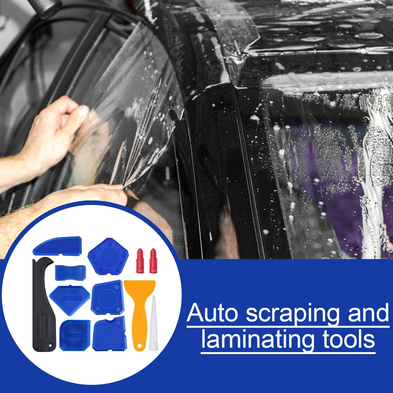 

Car Scraper Film Tool Glass Window Mobile Phone Film Plastic Small Scraper Glass Glue Scraper Plastic Scraper Car Light Film