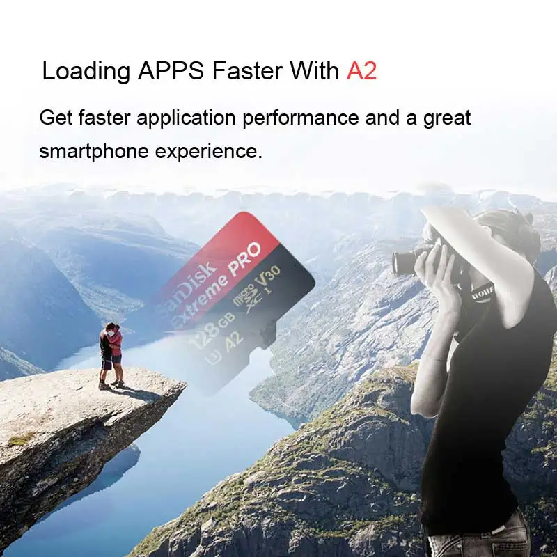 Sandisk ультра Micro SD 128 ГБ оперативной памяти 32 Гб встроенной 64 400 TF флеш-карта карта