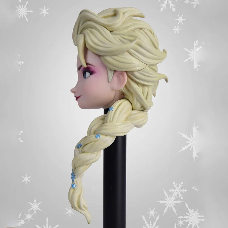 

AS043 1/6 Scale Female Movable Eyes Girl Elsa Head Sculpt With Golden Hair Model Toys For 12'' Action Figure Body DIY Accessorie