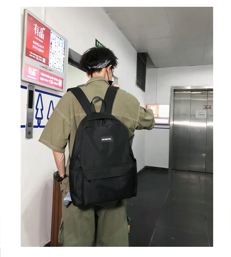 

BB2500 2021 новый простой и повседневный рюкзак мужской модный брендовый ретро большой емкости Простой женский