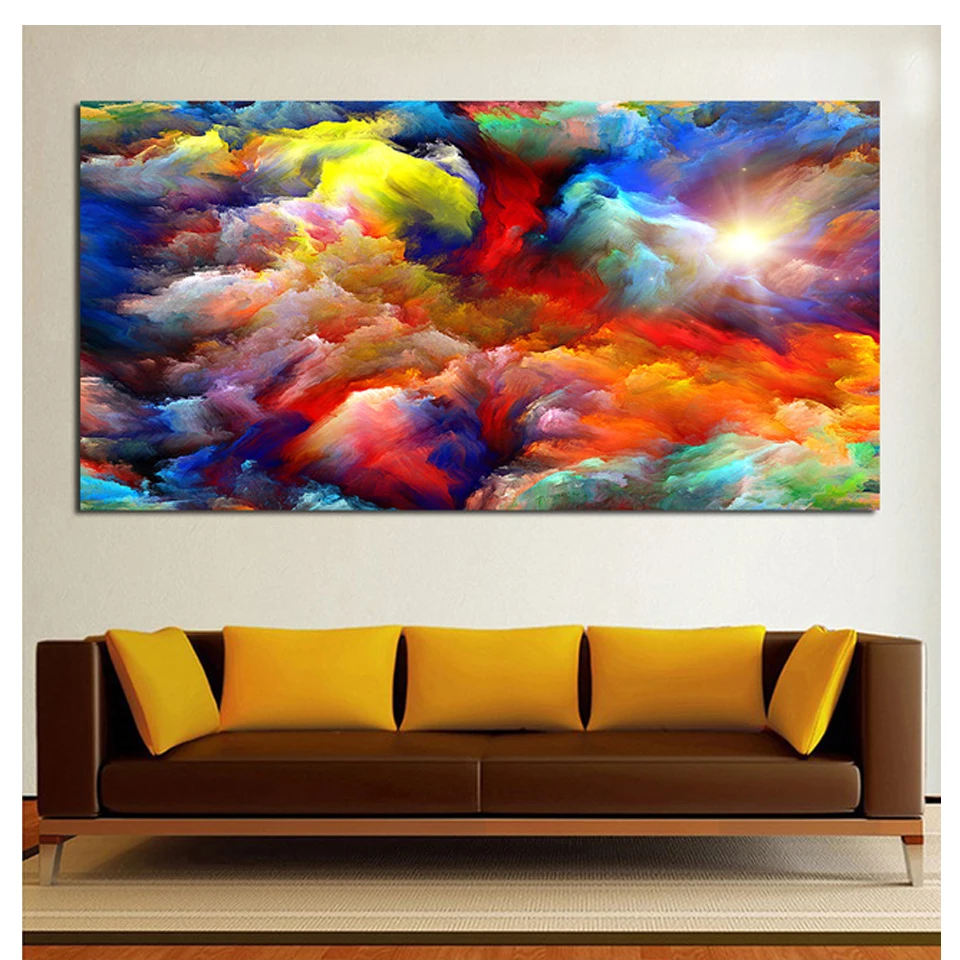 

Алмазная 5D картина «сделай сам», абстрактная мозаика с изображением облака, солнца, круга/квадрата, стразы, домашний декор