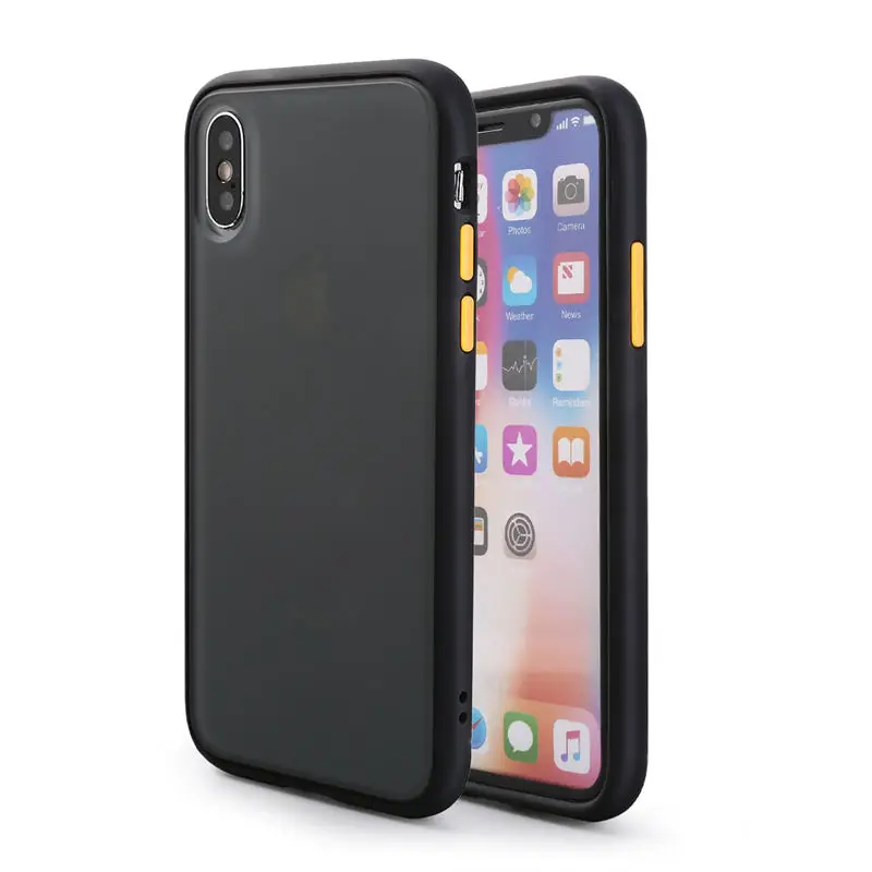 Защитный противоударный чехол для телефона iphone XR XS Max X XS 7 8 11 6 6S Plus Прозрачный матовый жесткий чехол для телефона защитный чехол