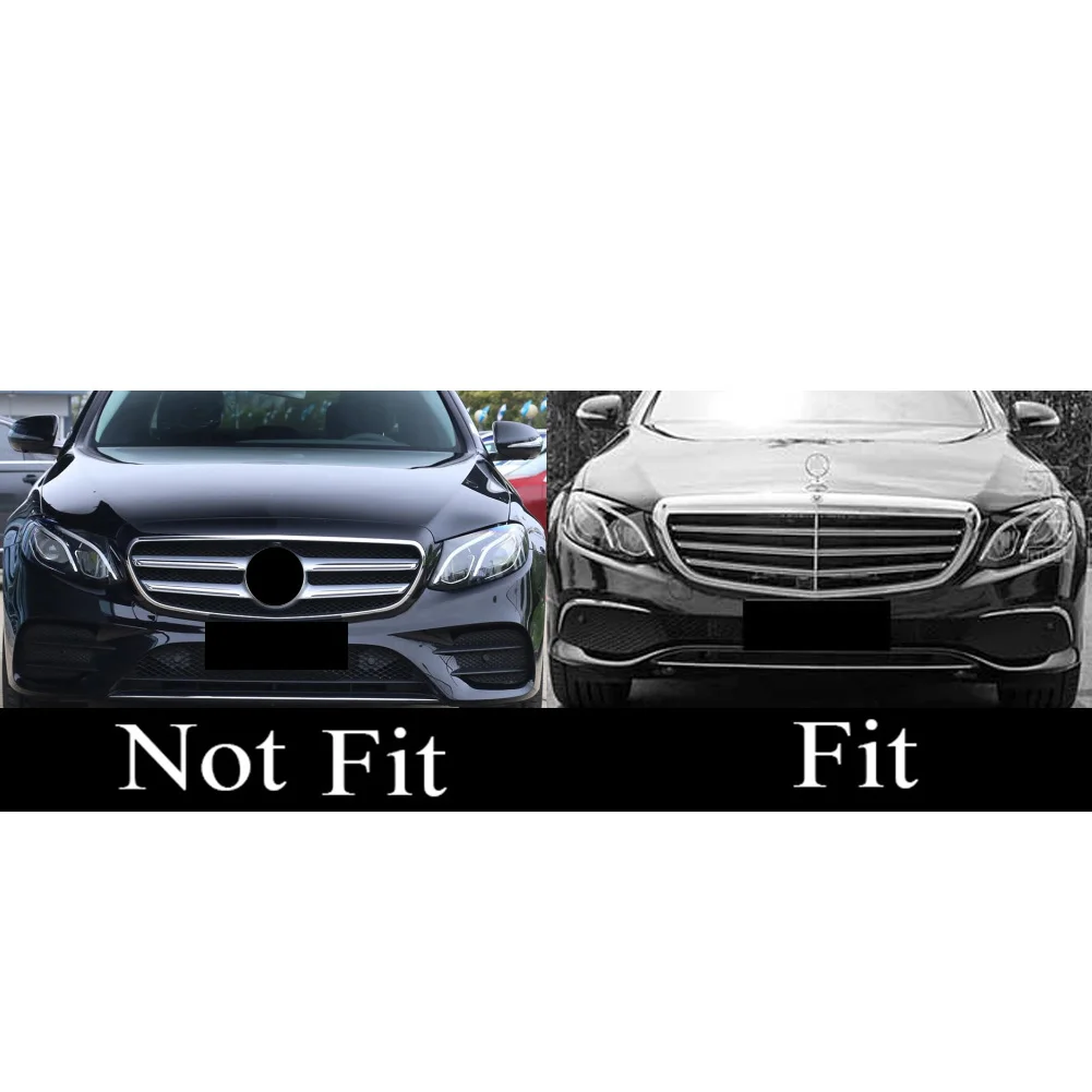

Front Racing Billet Bumper Grille Upper Facelift Grill For Mercedes Benz E-Class W213 2016 2017 2018 2019 Mayb Style