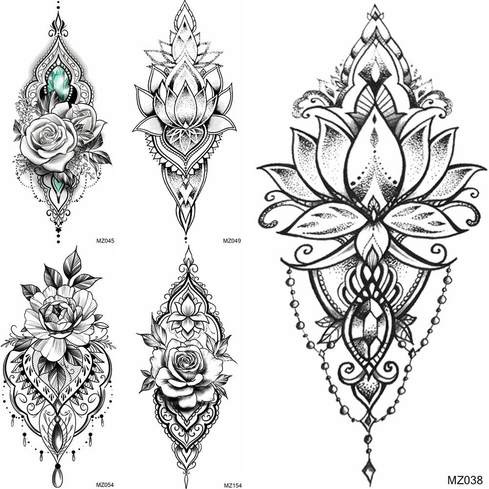 Временные татуировки с бриллиантами имитация ювелирных изделий