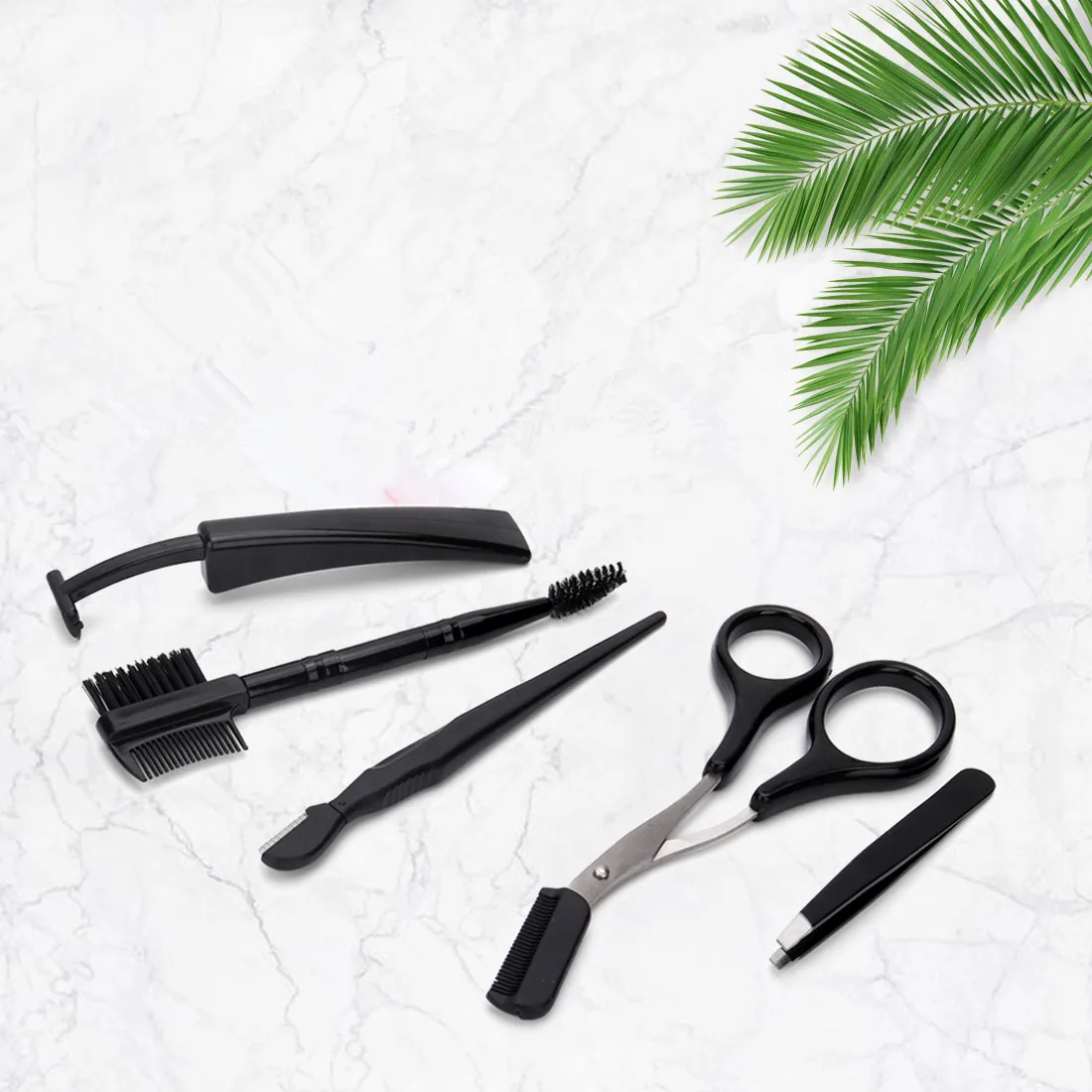 

5 in 1 Multifunctional Eyebrow Kit Facial Eyebrow Trimmer Beauty Face Eye Brow Shaper Shaver Makeup Tool Eyelash Brush