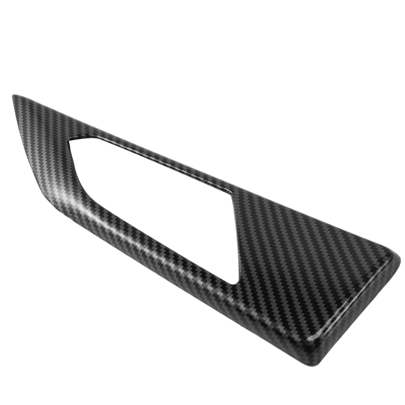 

Carbon Look Interior Door Handle Cover Trim Strip Inner Door Bowl Handle Panel for Polo Plus 2019 2020 Car Styling
