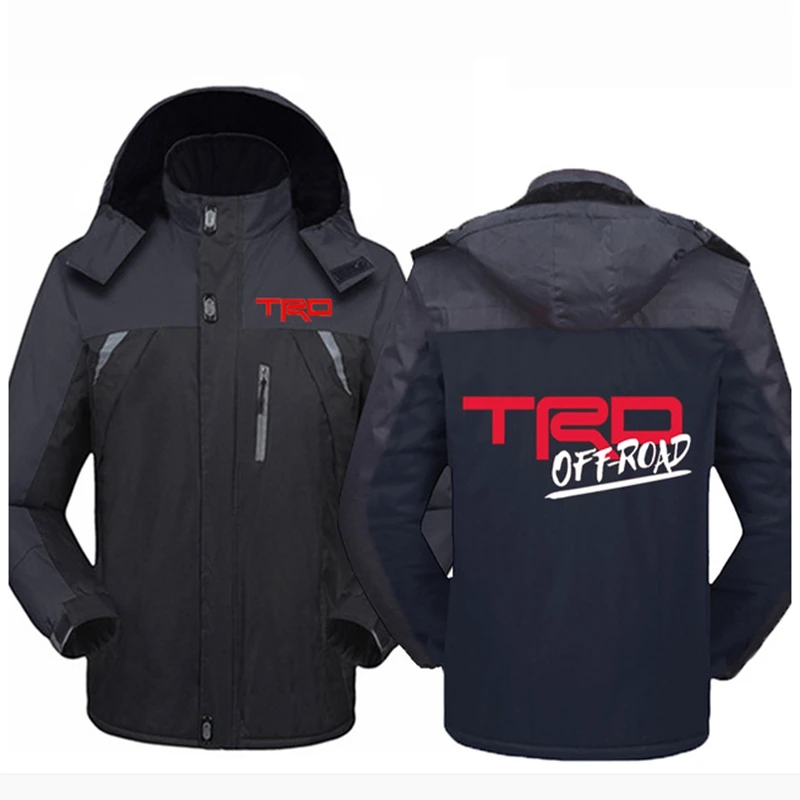 

2021 Winter Toyota Motor Sport TRD Car Logo Jacket Thicken Windbreaker Waterproof Warm Outdoor Couples Mountaineering Coat