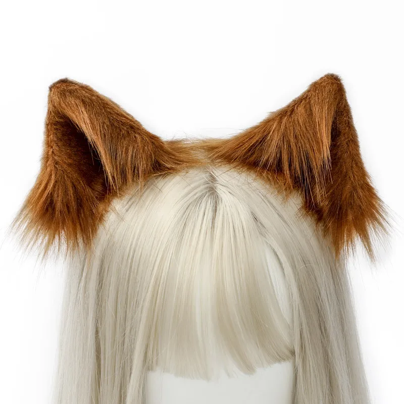 

Women Girls Lady Animal Anime Lolita Cat Ear Plush Ears Headdress Hairband Headband Props Costume Hair Accessories