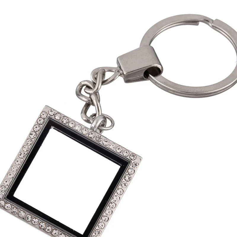 4 шт. цвета на выбор стразы квадратные стеклянные подвески для ключей | Украшения