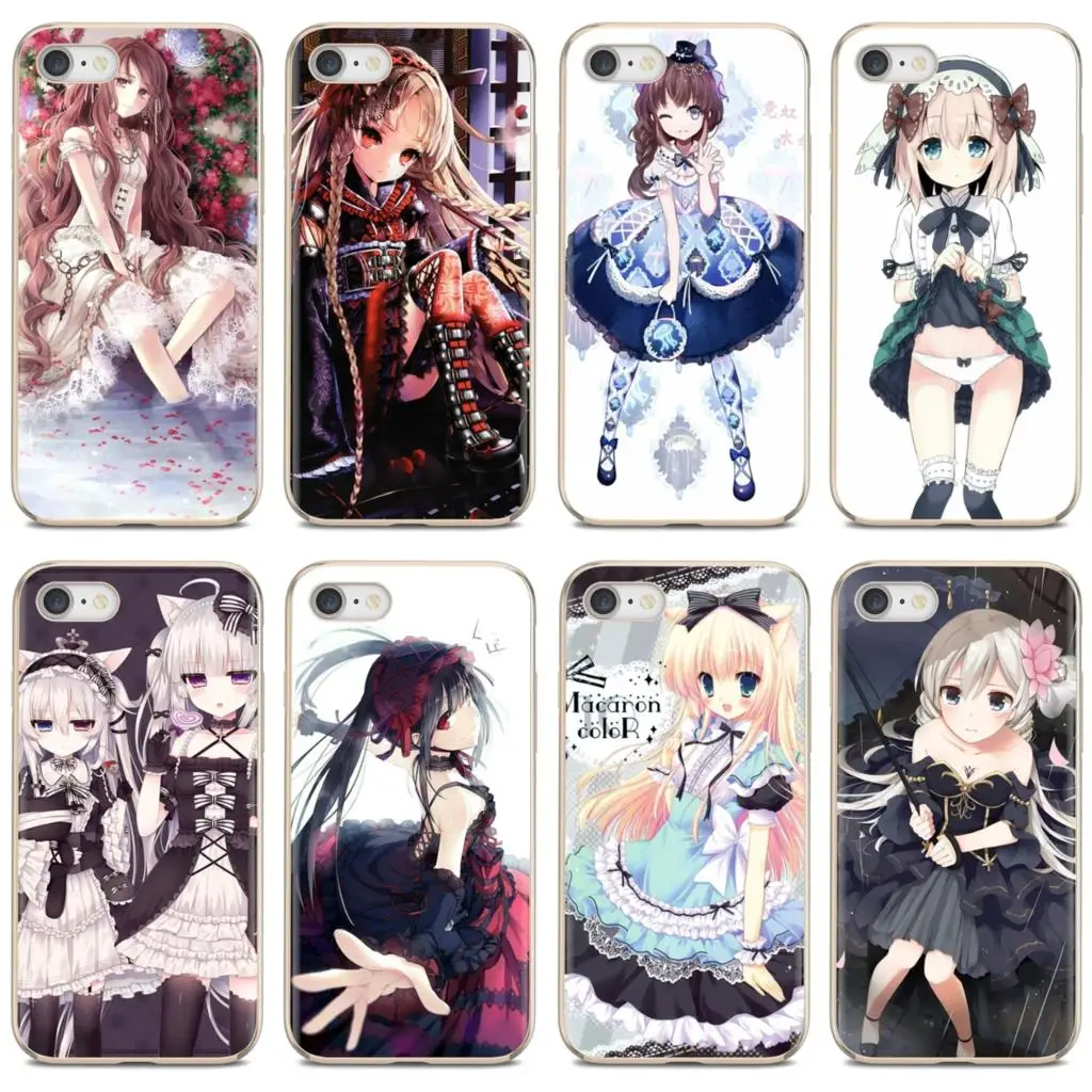 

Fan loli lolita fashion long hair For iPhone iPod Touch 11 12 Pro 4 4S 5 5S SE 5C 6 6S 7 8 X XR XS Plus Max 2020 Soft Skin Case