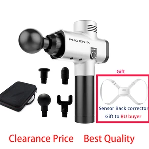 Массажный пистолет Phoenix a2, беспроводной профессиональный Электрический массажер для глубоких мышц, перкуссионный массажер