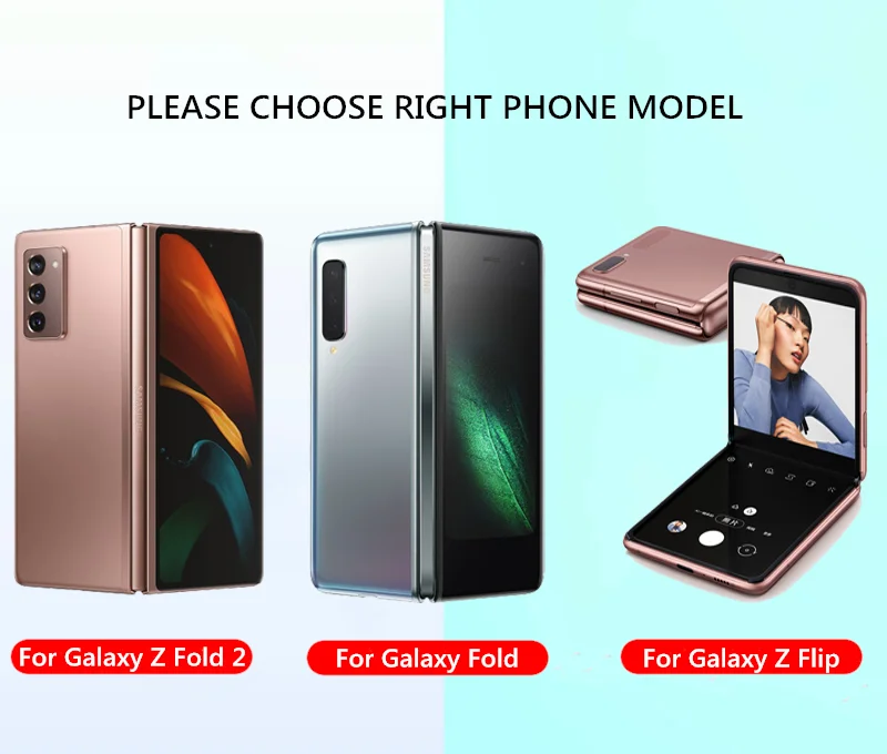 full protection case for samsung galaxy fold 1 case luxury plating frame hard glass cover for galaxy z fold 2 shockproof free global shipping