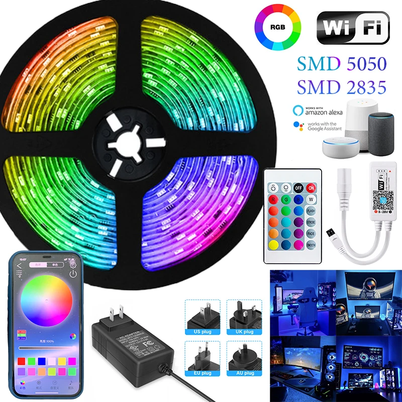 Светодиодный свет полосы RGB гибкий подвесной светильник светодиодный | Светодиодные ленты -1005002524882636
