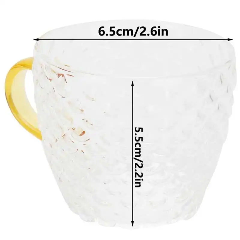 

Water Cup Glass Cup Ergonomic Handle for Offices Hotels Homes
