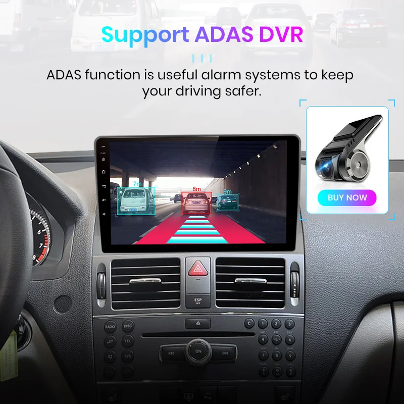 Junsun V1 2G + 32G Android 10 0 DSP автомобильный Радио мультимедийный видео плеер для Mercedes Benz C