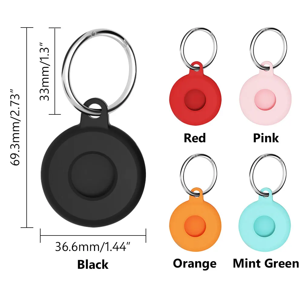 

For Anti-Lost Protect Sleeve Key Charm Luggage Cover Child Pet Locator Tracker Case Liquid Silicone High quality Apple AirTag