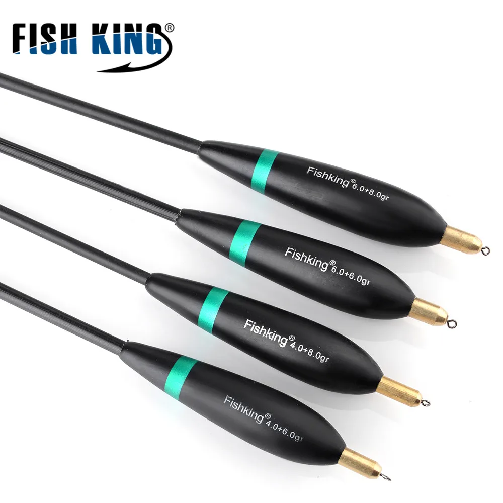 Рыболовный поплавок FISH KING 4 шт./упак. медный свинцовый для ловли карпа 24 см 26 8 г 9 10