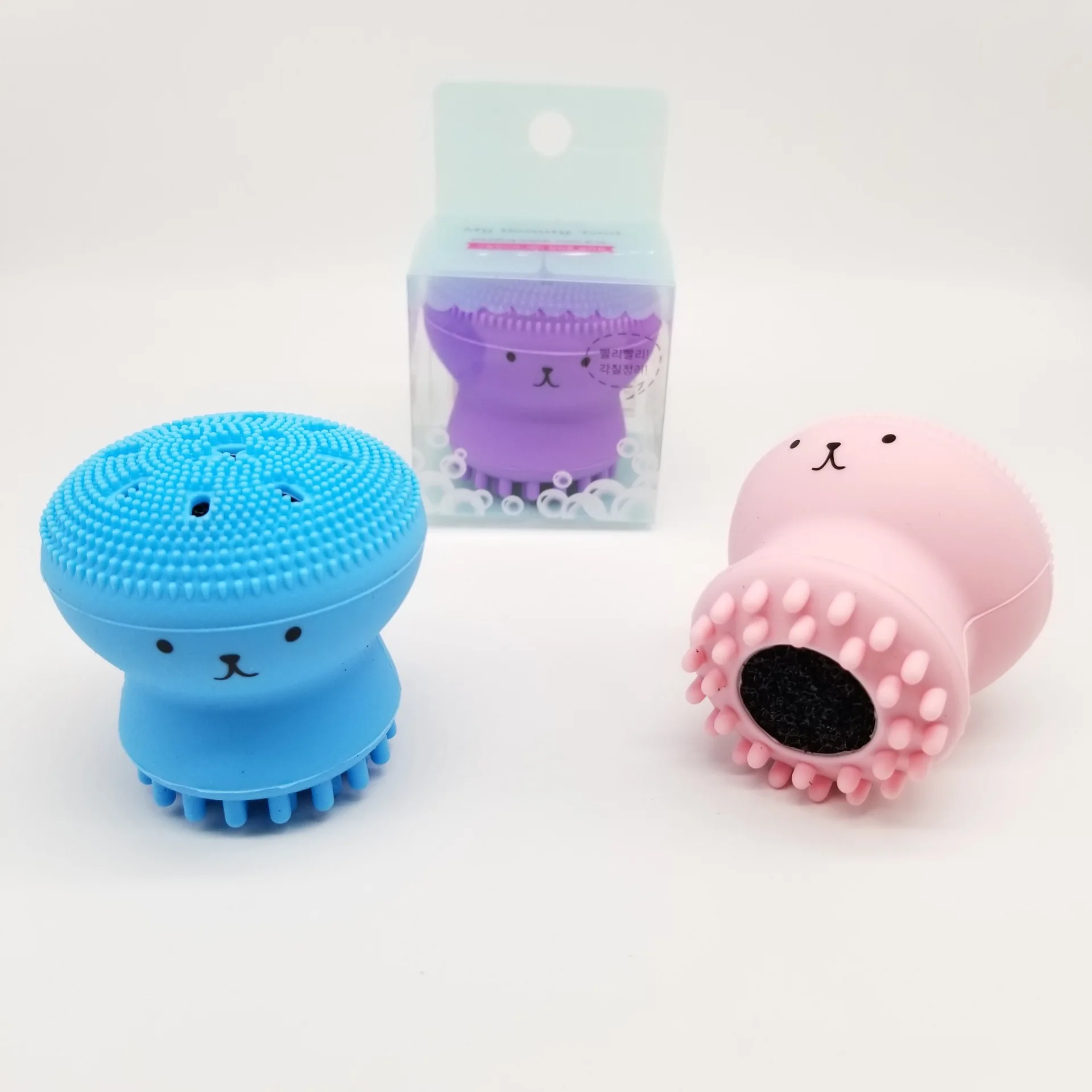 

Wash a Face to Brush Jellyfish, Octopus Cleansing IInstrument Custom LOGO Small Octopus Washs a Face to Brush