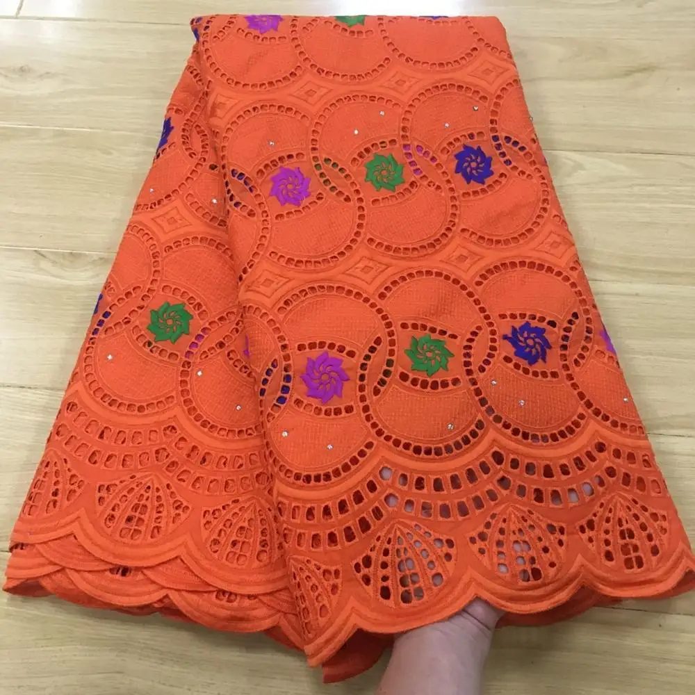 red swiss voile lace in switzerland african lace fabric tissu broderie africain suisse pink french lace fabric for women5yard/lot - Color: red