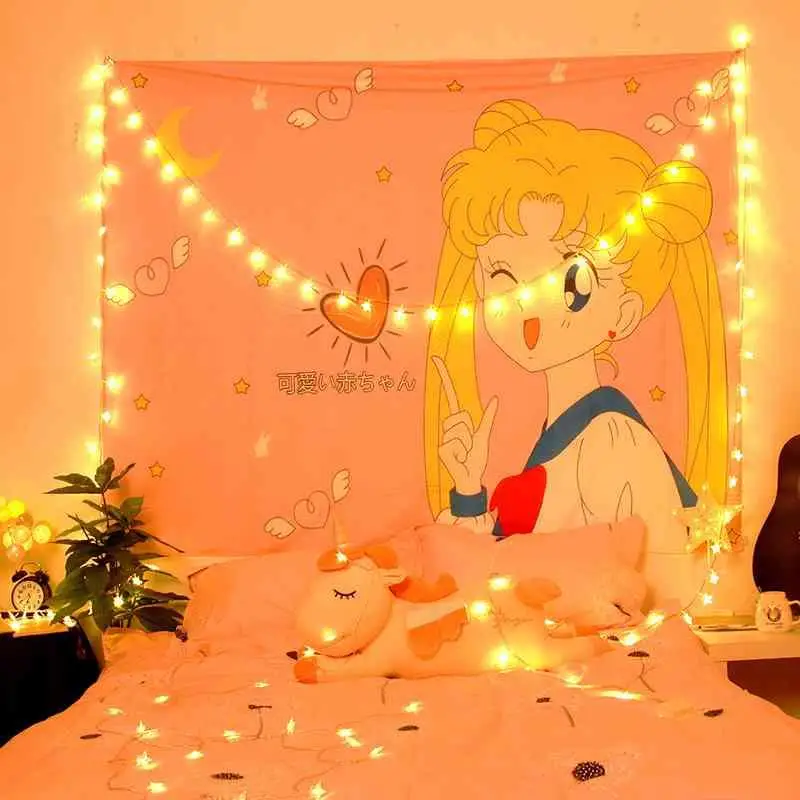 Гобелены аниме настенная подвеска Принцесса Tsukino Usagi гобелен коврики для йоги