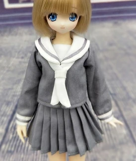 deep gray Куклы Blyth, японский матросский костюм, морская форма, школьная форма, плиссированная юбка для Kurhn, Azone, Momoko, Licca 1/6, куклы для косплея - Цвет: deep gray