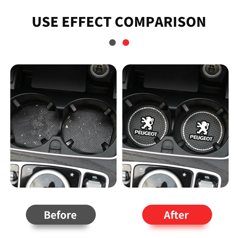 Автомобильный подстаканник алмазная подставка нескользящая коврик